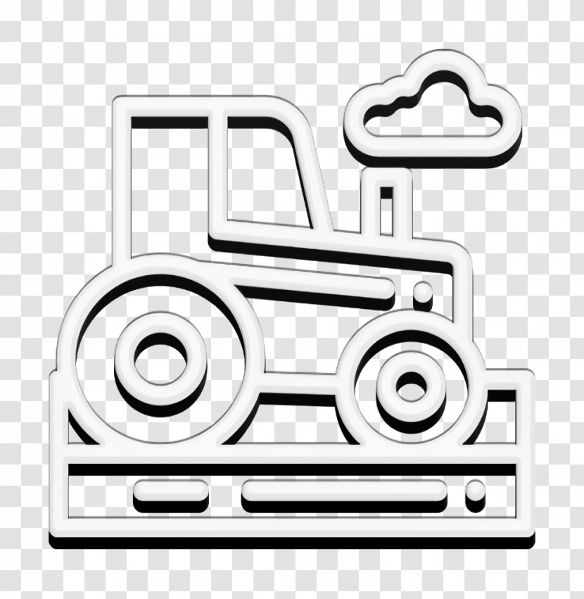 In The Village Icon Tractor Icon Transparent PNG