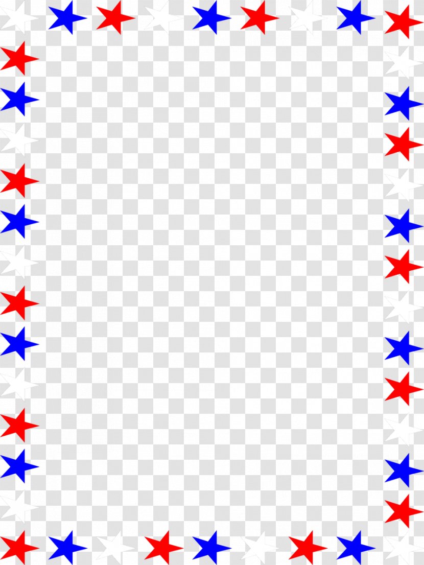 Flag Of The United States Independence Day Clip Art - Symmetry - Free Blue Borders And Frames Transparent PNG