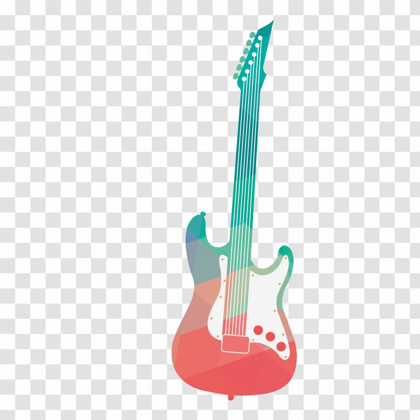 Electric Guitar Musical Instrument - Silhouette - Color Transparent PNG
