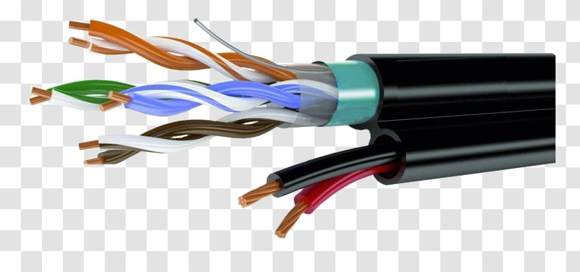 Electrical Cable Twisted Pair Category 5 4 Coaxial - Ethernet - Signal Transparent PNG