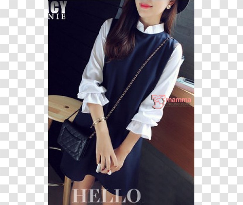 A-line Dress Shirt Sleeve Casual - Collar - Postpartum Confinement Transparent PNG