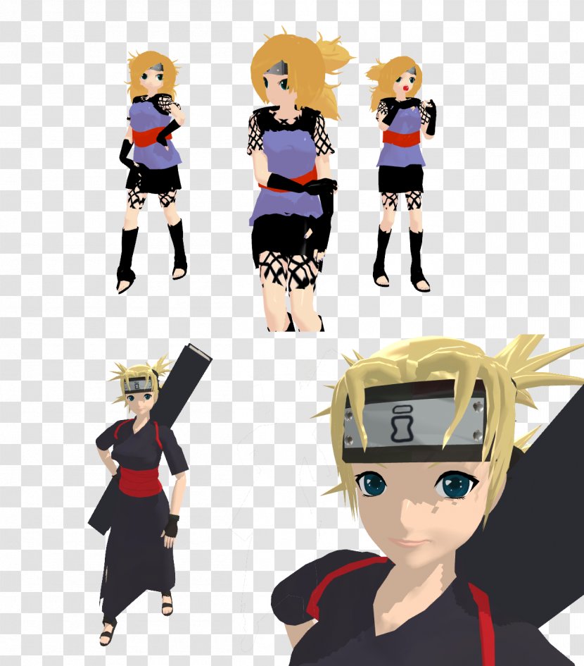 Temari Naruto Illustration Figurine Bangs - Silhouette Transparent PNG