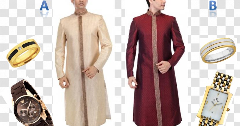 Dress Sherwani Clothing Casual Kurta - Outerwear Transparent PNG