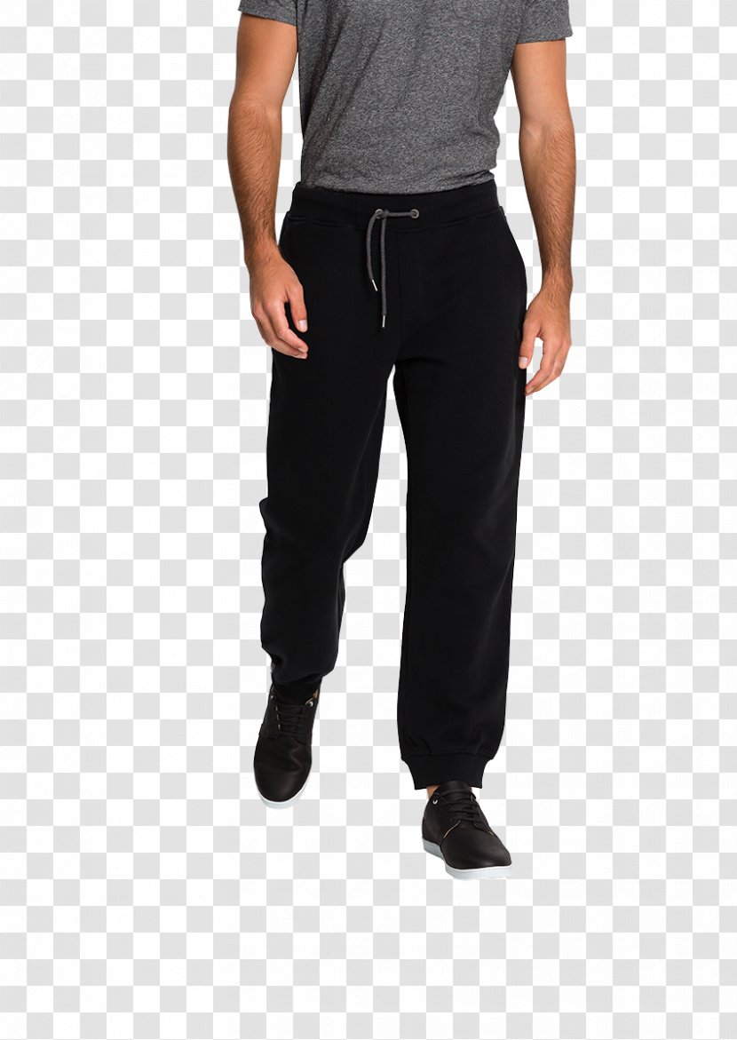 Jeans T-shirt Slim-fit Pants Clothing - Pocket - Black Zipper Joggers Transparent PNG