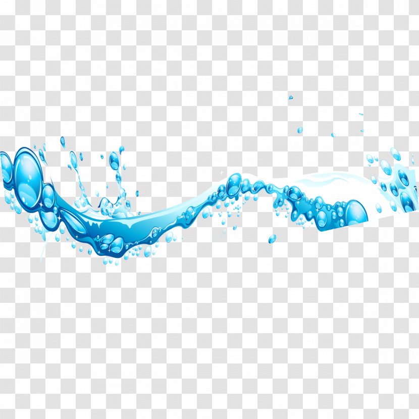 Water Blue Wave - Waves Transparent PNG