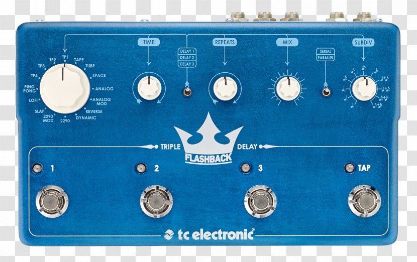 TC Electronic Flashback Triple Delay Effects Processors & Pedals - Watercolor Transparent PNG