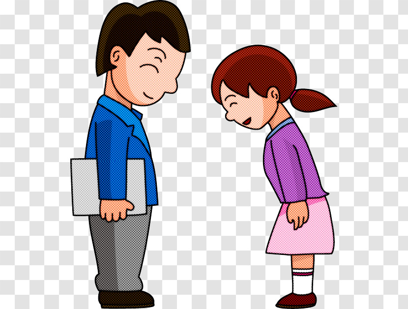 Cartoon People Conversation Sharing Interaction Transparent PNG