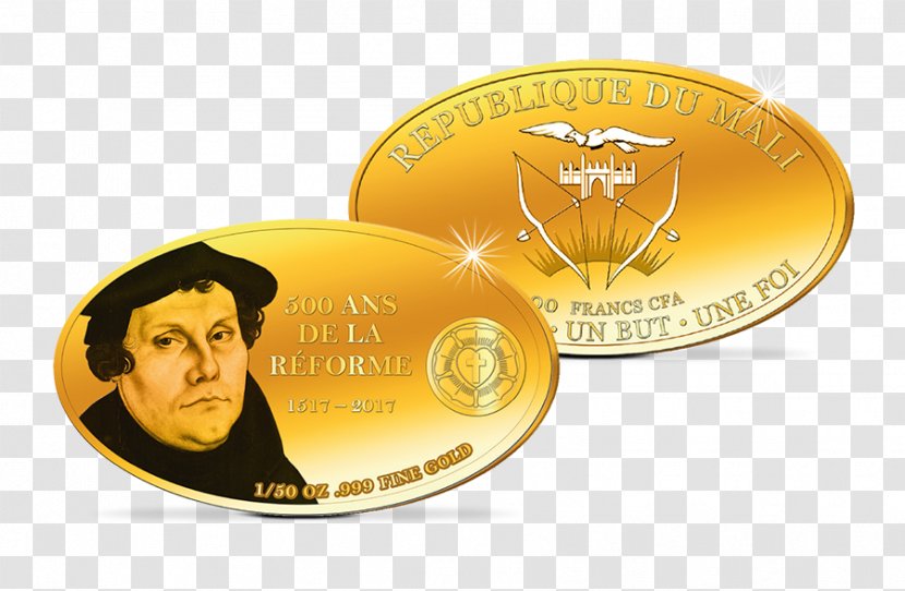 Martin Luther Reformation Anniversary 2017 Ninety-five Theses Ein Feste Burg: Luthers Lieder - Coin Transparent PNG