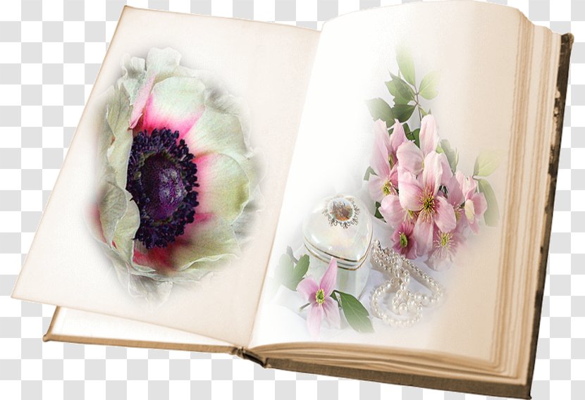 Book Livro De Visitas Floral Design Clip Art - Open Set Transparent PNG