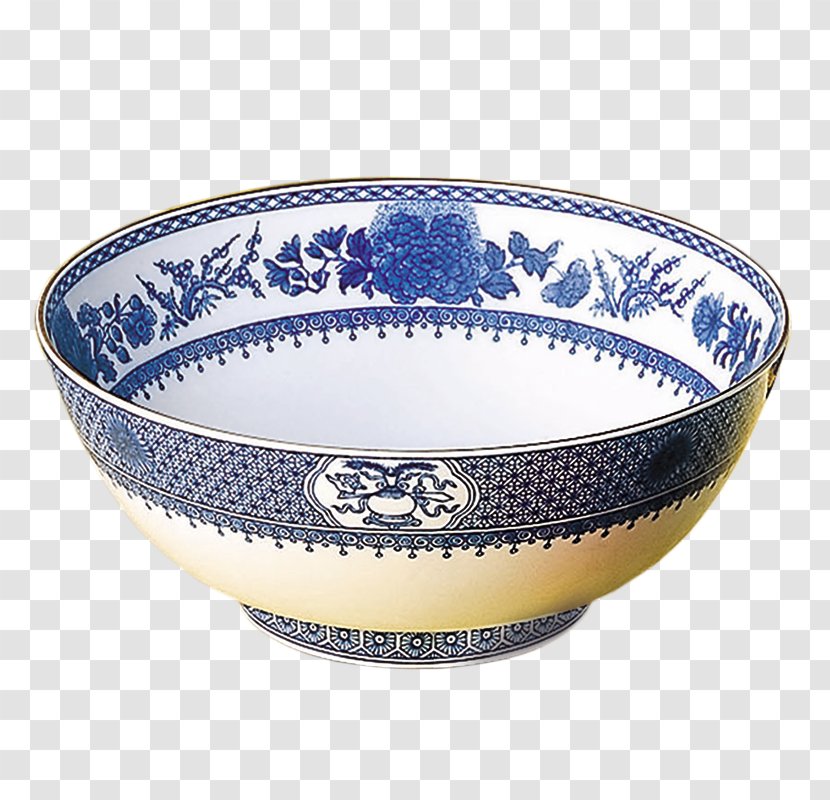 Bowl Plate Mottahedeh & Company Tableware Salad - Blue Transparent PNG