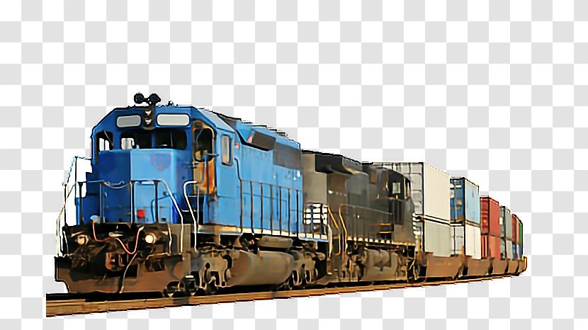 Train Rail Transport Locomotive Intermodal Freight - Stock Photography Transparent PNG
