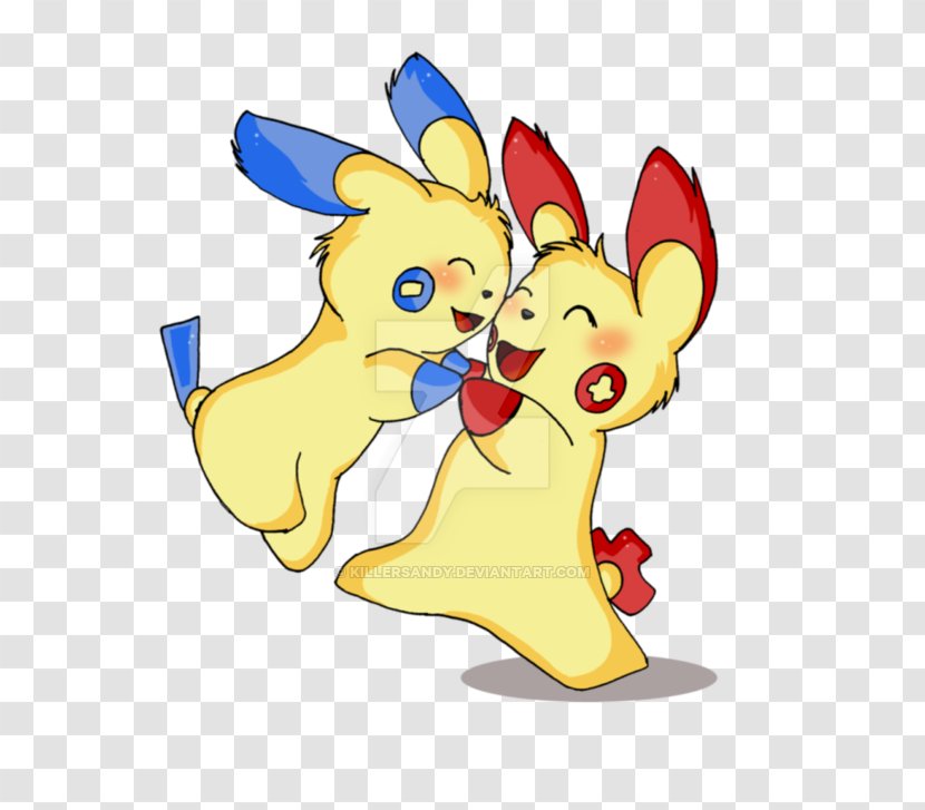 Pokémon GO Minun Plusle Pikachu - Flower - Pokemon Transparent PNG
