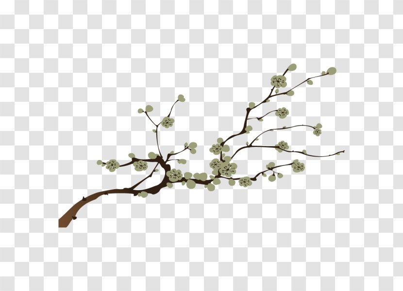 Branch Tree Flower Twig Phonograph Record - Plant Stem - Rama Transparent PNG