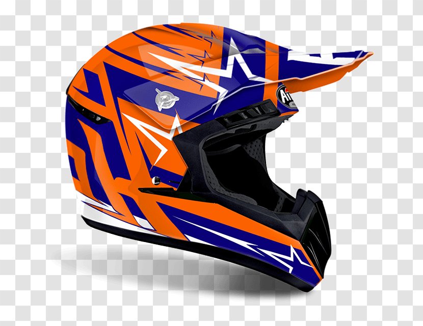 Motorcycle Helmets AIROH Blue - Offroading Transparent PNG