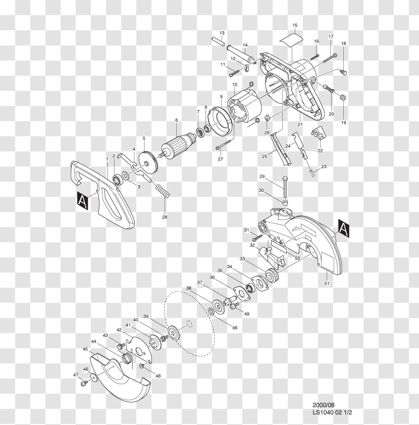 Miter Saw Makita LS1040 Table Saws - Hardware Accessory - Stafix Electric Fence Centres Transparent PNG