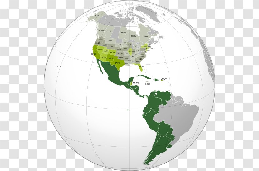 Latin America South United States Hispanic Spanish Language In The Americas - Translation Transparent PNG