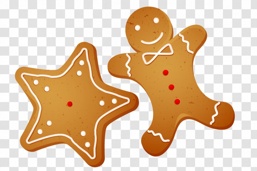 Gingerbread Man Biscuit Dessert - Vectors Transparent PNG