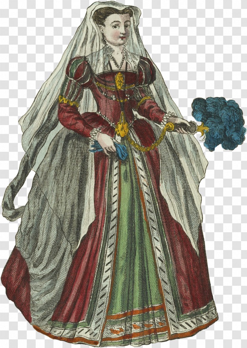 Robe Middle Ages Gown Costume Design - Renaissance Transparent PNG