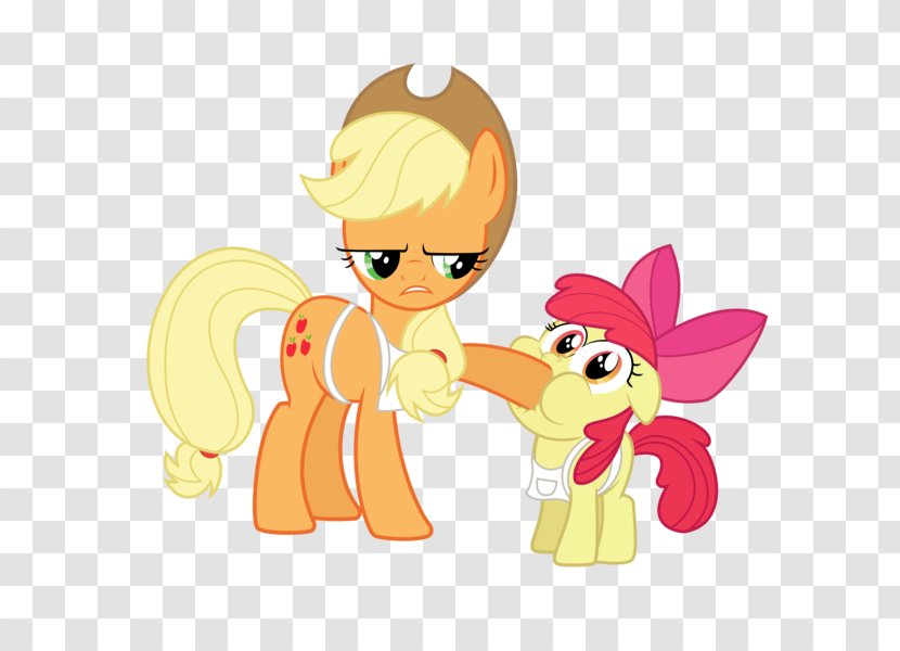 Applejack Apple Bloom Pony - Watercolor Transparent PNG