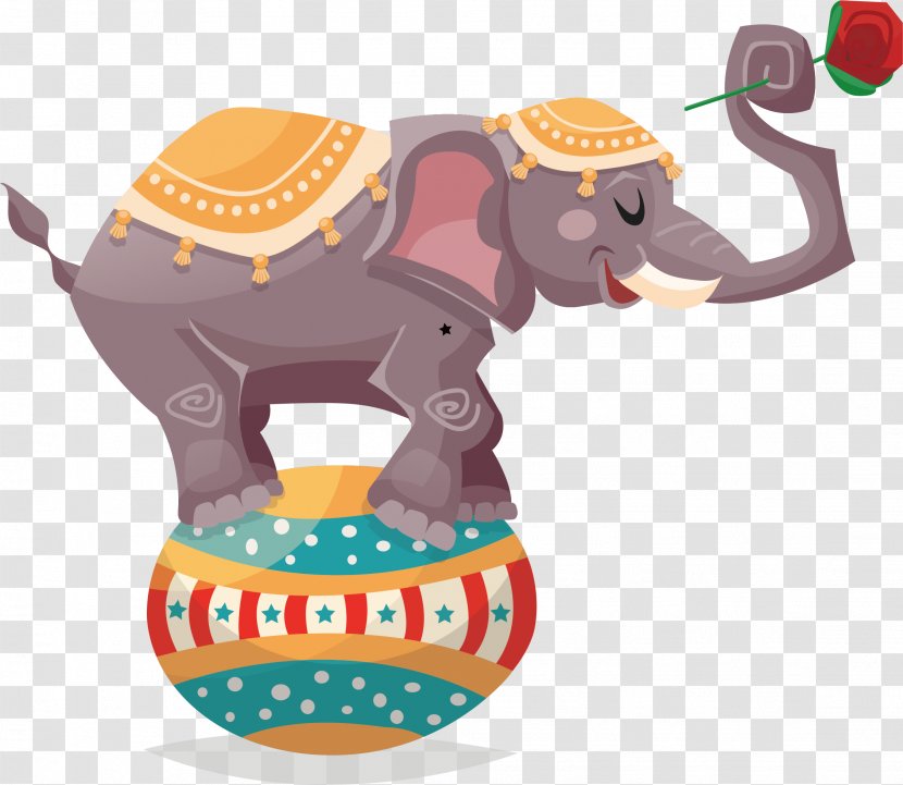 Circus Elephant Illustration - Royaltyfree - Thailand Vector Transparent PNG