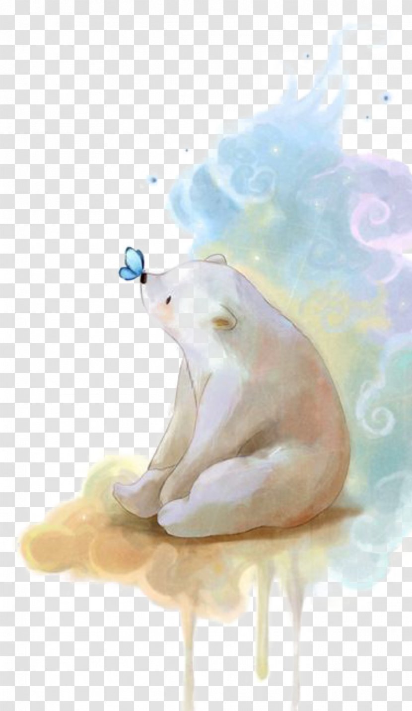 Polar Bear Watercolor: Animals Watercolor Painting Drawing - Paint Transparent PNG