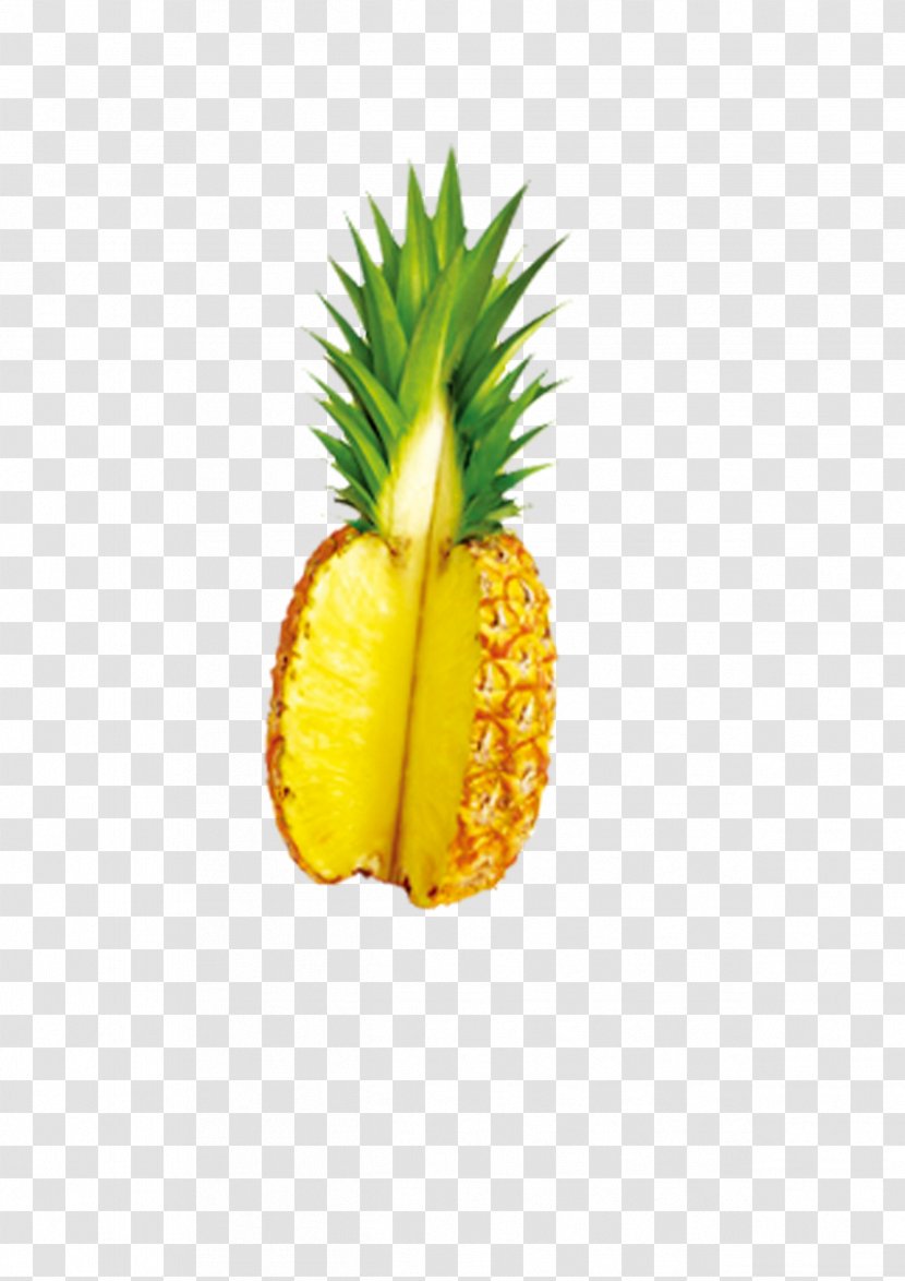 Pineapple Food Tropical Fruit - Cut Transparent PNG