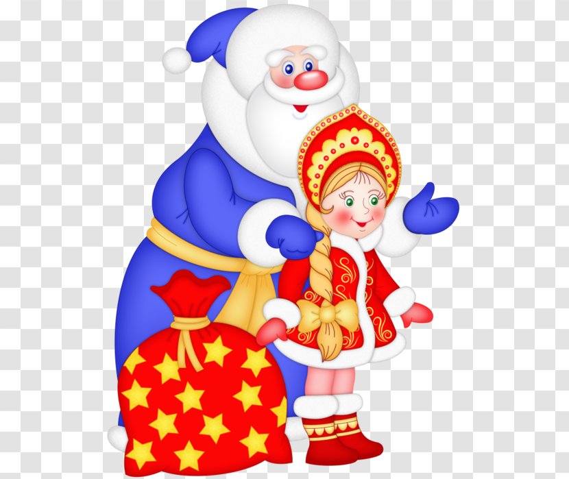 Ded Moroz Snegurochka New Year Tree Holiday - 2018 - Christmas Transparent PNG