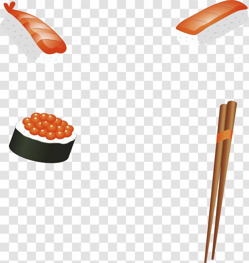 Sushi Japanese Cuisine Roe - Caviar - Border Transparent PNG