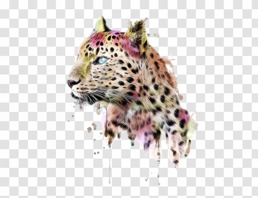 Leopard T-shirt Clothing Dress Cheetah - Jaguar - Hand-painted Watercolor Transparent PNG