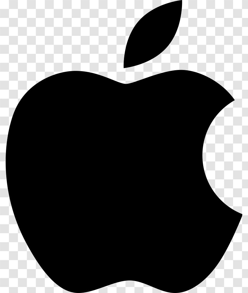 Apple Logo Clip Art - Black Transparent PNG