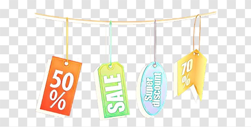 Yellow Label Banner Font Fashion Accessory - Advertising Transparent PNG