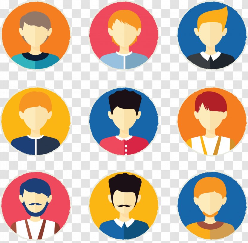 Avatar Euclidean Vector Icon - Clip Art - Personalized People Tab Fig. Transparent PNG