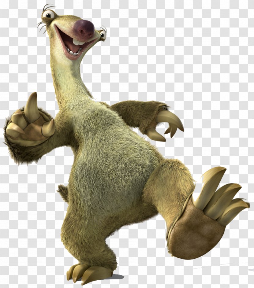 Sid Manfred Scrat Sloth Ice Age Transparent PNG