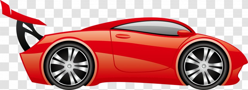 Sports Car Cartoon - Luxury Cars Decoration Transparent PNG