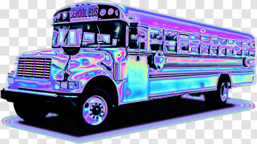 Double-decker Bus Commercial Vehicle Vaporwave Tour Service - Truck Transparent PNG