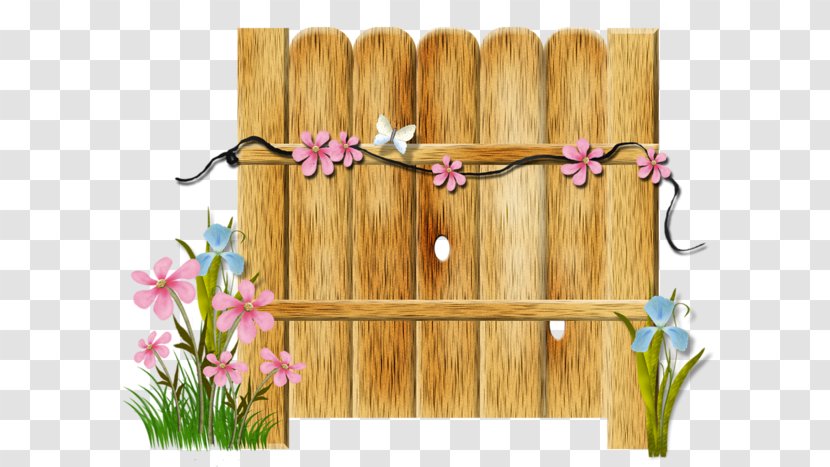 Fence Garden Lawn Clip Art - Flower - Wooden Transparent PNG