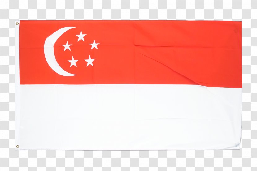 Flag Of Singapore Fahne Rectangle - Coat Arms Transparent PNG
