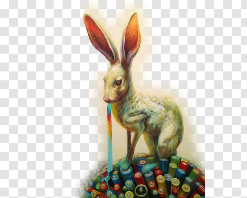 Artist Contemporary Art Painting Magazine - Hare - Absurd Rabbit Illustration Transparent PNG