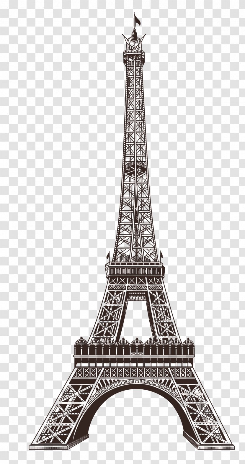 Eiffel Tower Champ De Mars Exposition Universelle Paper - Paris Transparent PNG