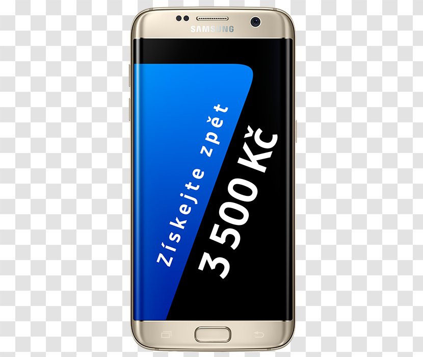 Samsung GALAXY S7 Edge Telephone Smartphone Android - Gold Transparent PNG