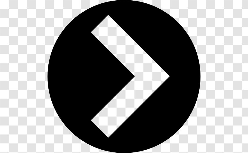 Arrow Button - Black And White - Symbol Transparent PNG