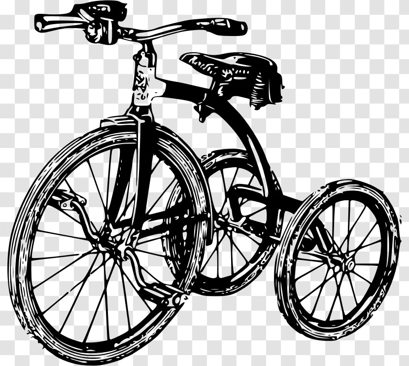 Tricycle Bicycle Clip Art - Tire Transparent PNG