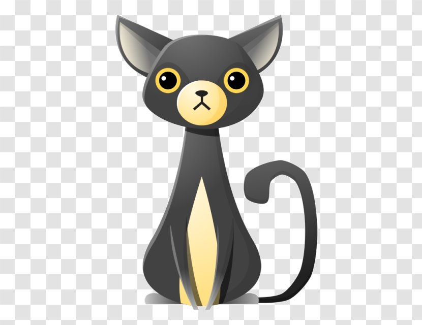 Cat Cartoon - Yellow Small To Mediumsized Cats Transparent PNG