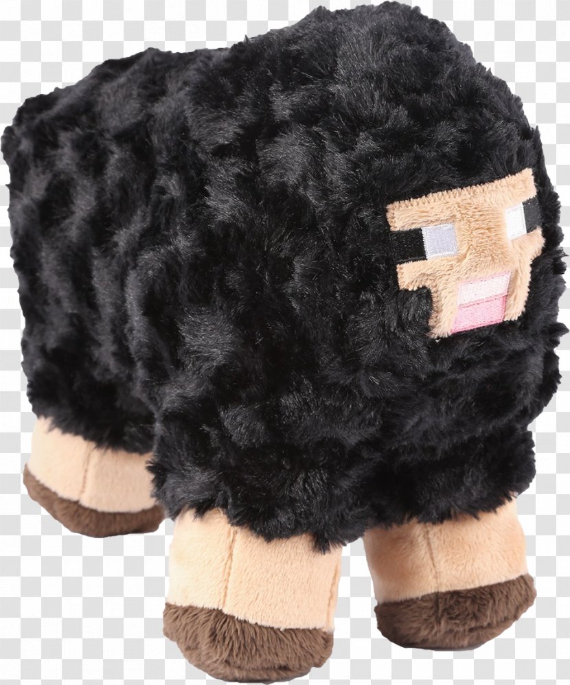 Minecraft Stuffed Animals & Cuddly Toys Sheep Video Games - Game - Black Transparent PNG