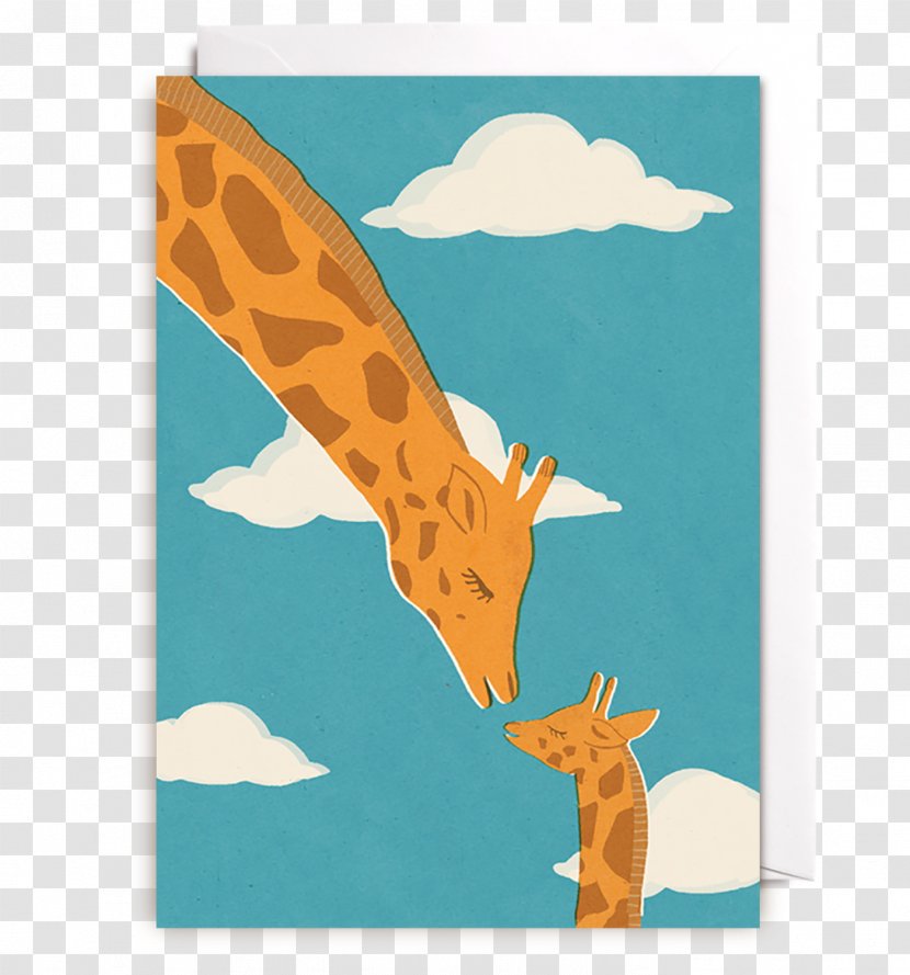 Giraffe Greeting & Note Cards Gift Illustrator - Naomi Wilkinson Transparent PNG
