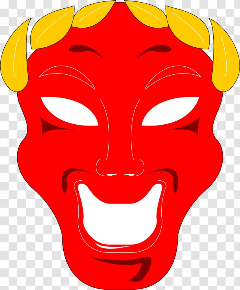 Mask Comedy Theatre Stock Photography - Red Transparent PNG