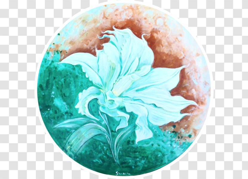 Turquoise - Petal - Water Lili Transparent PNG