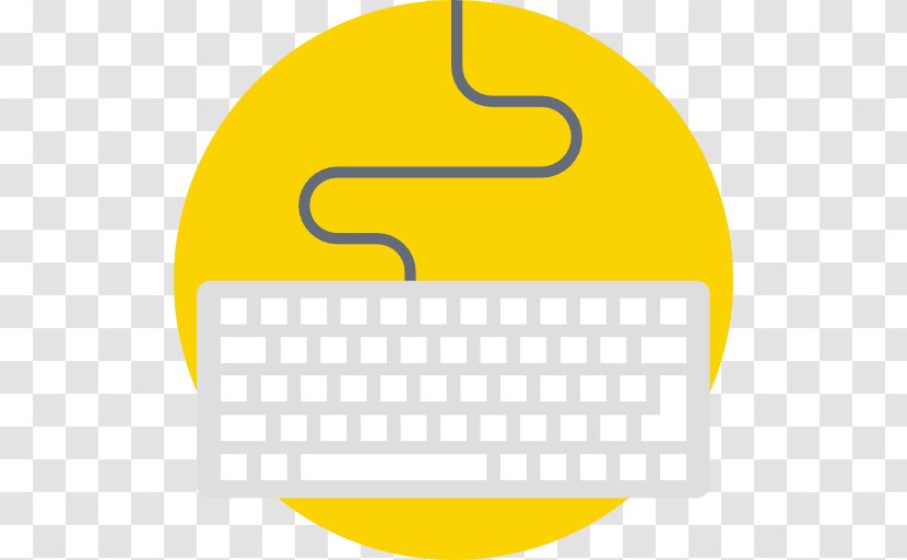 Computer Keyboard Clip Art - Yellow Transparent PNG