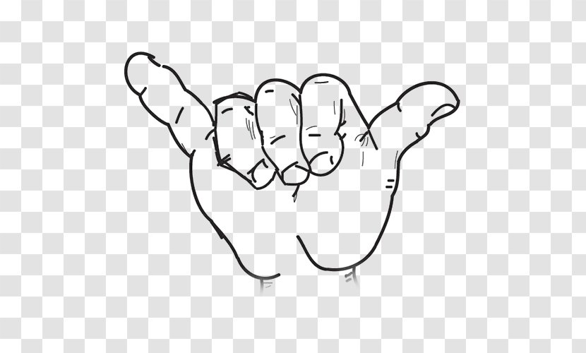 Drawing Shaka Sign The Finger Language Clip Art - Flower Transparent PNG