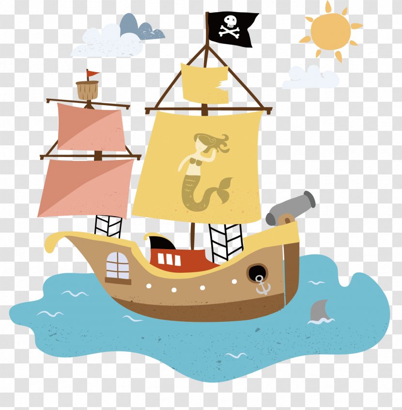 Vector Graphics Piracy Ship Transport Euclidean - Drawing - Daylight Transparent PNG